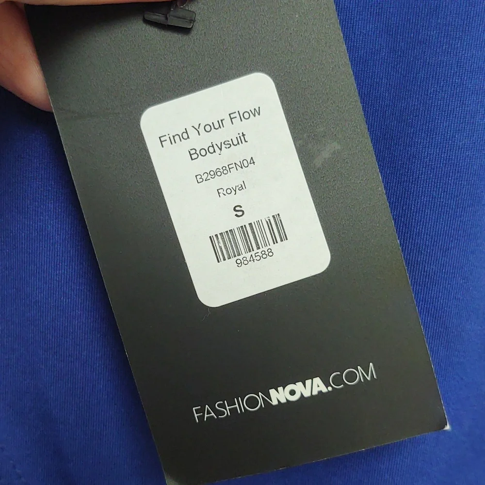 NWT Fashion Nova Blue Women's Bodysuit Size S